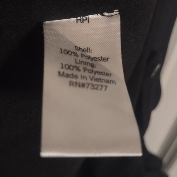 Apt. 9 Black Crepe Shirt Dress with pockets - Picture 4 of 7